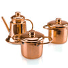 Miniature Copper Kettle and Pot for Dollhouse Kitchen