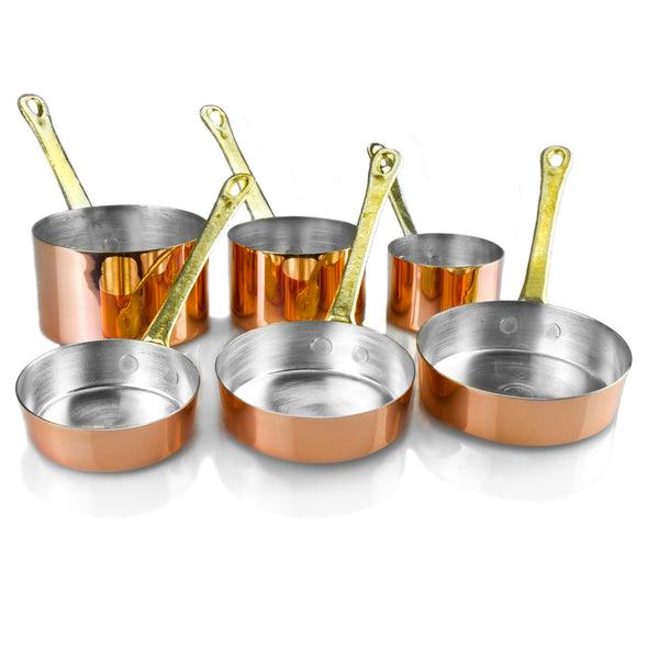 copper proffesional chef pan set