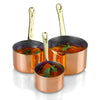 Italian antipasti copper pans