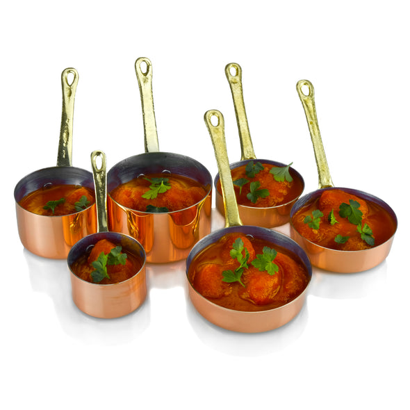 copper antipasti serving set