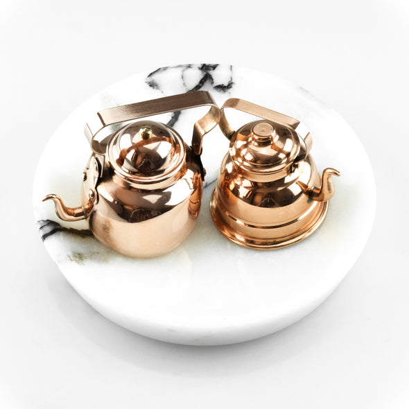 Miniature Copper teapots 