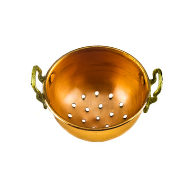 Miniature copper colander