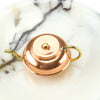 Cute copper teapot holiday ornament