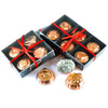 Copper Christmas tree ornaments set