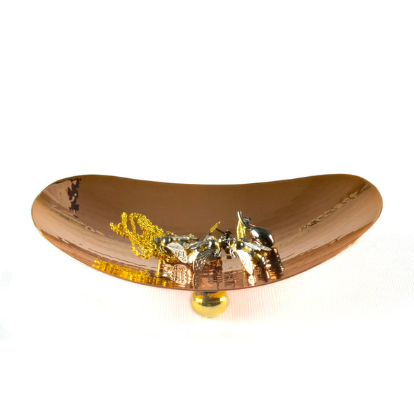 copper handmade jewelry bowl