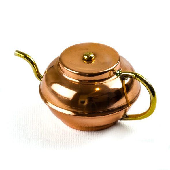 Copper teapot Christmas tree ornament