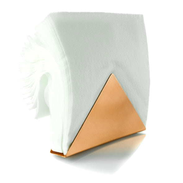 minimalist copper napkin holder