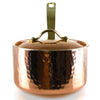 copper pan with A long handle for easy use. 