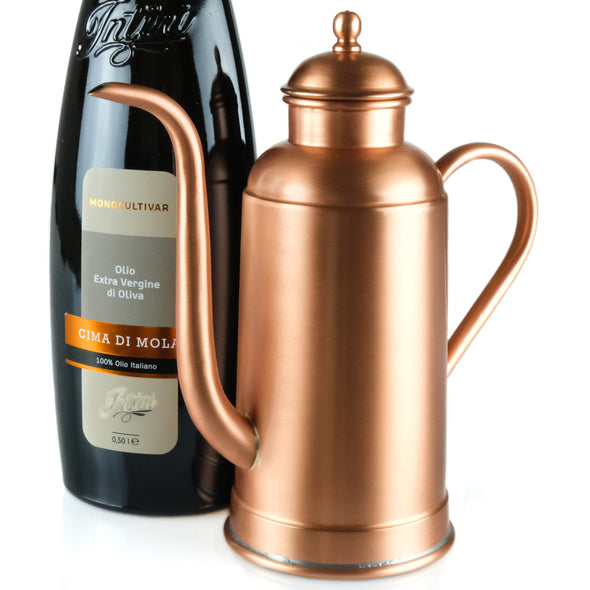 italian olive olive oil copper dispenser