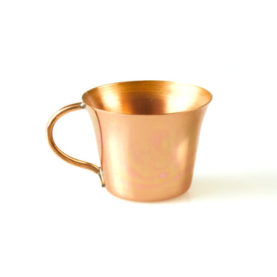 miniature copper coffee cup