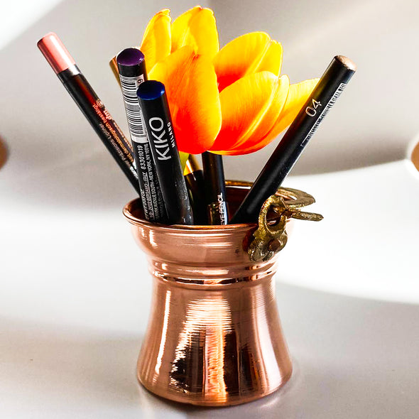 Copper bucket for cosmetics