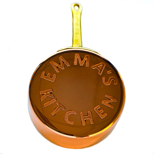 Personalized copper pan for special days