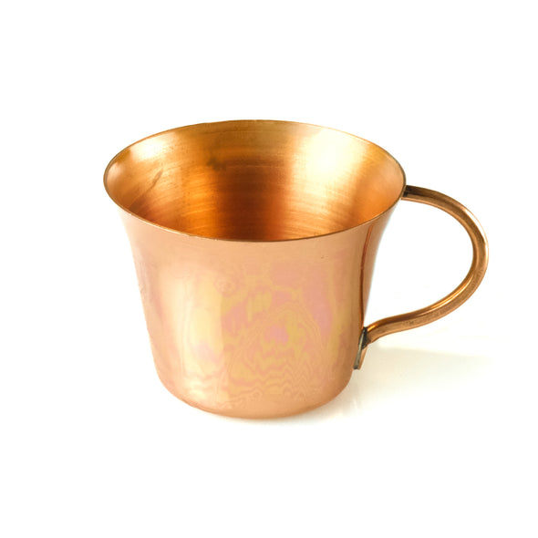 One copper coffee cup 