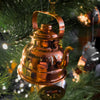 Miniature teapot ornament on Christmas tree